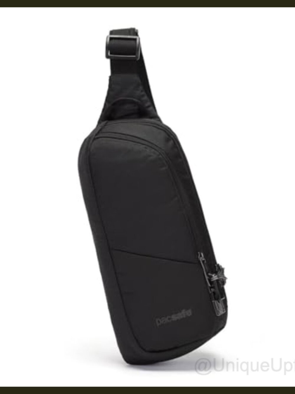 Anti Theft Sling Pack Crossbody Bag Polyester RFID Lockable